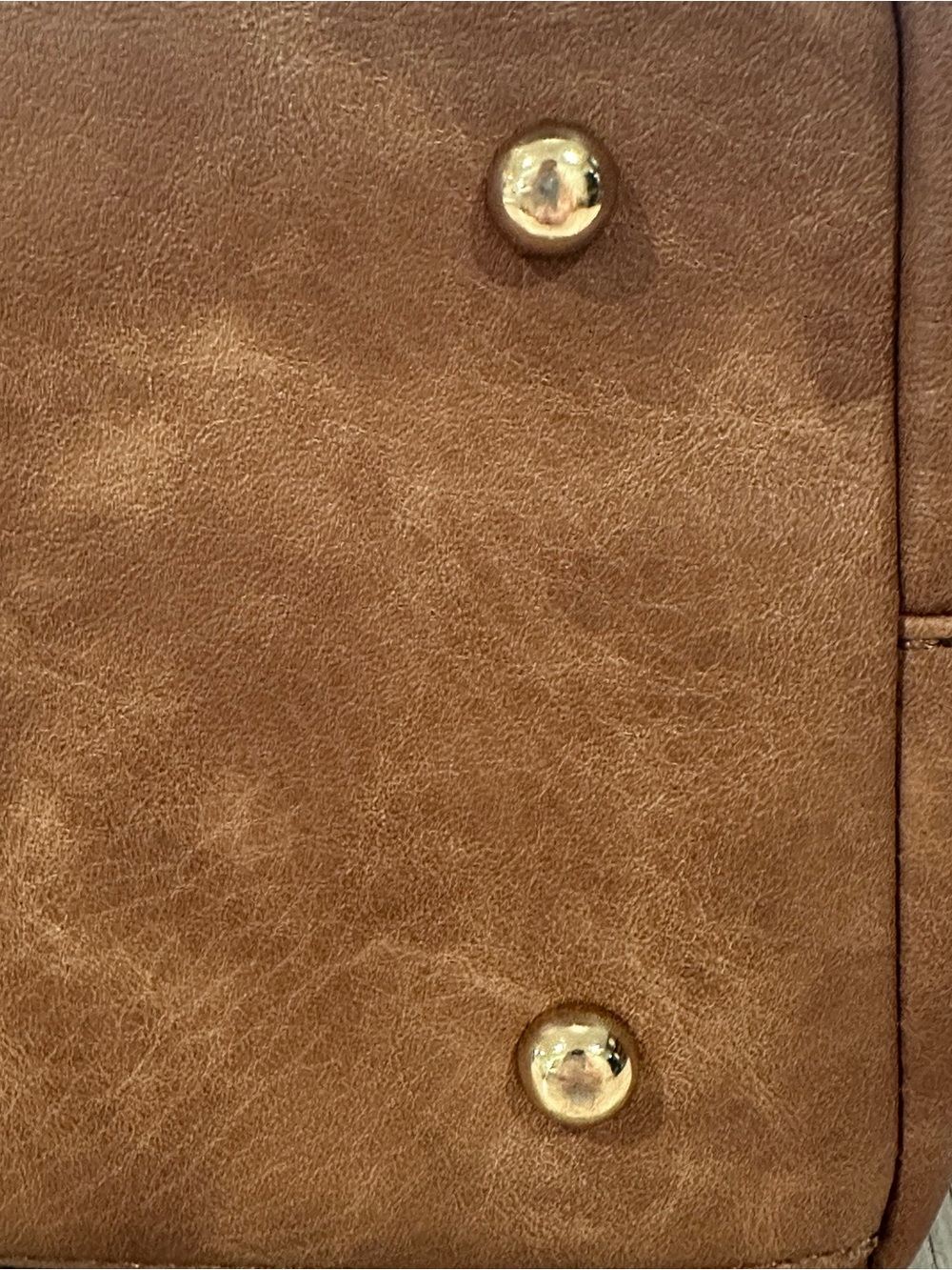 Urban Expressions. Brown Faux Leather Tote Bag - Picture 10 of 11